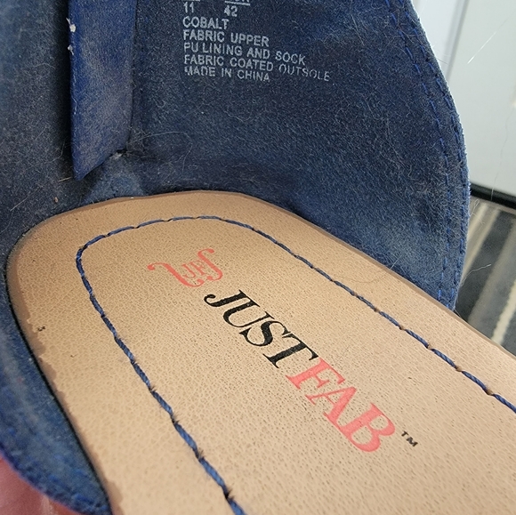 Justfab sandals cobalt size 11 - Picture 5 of 5